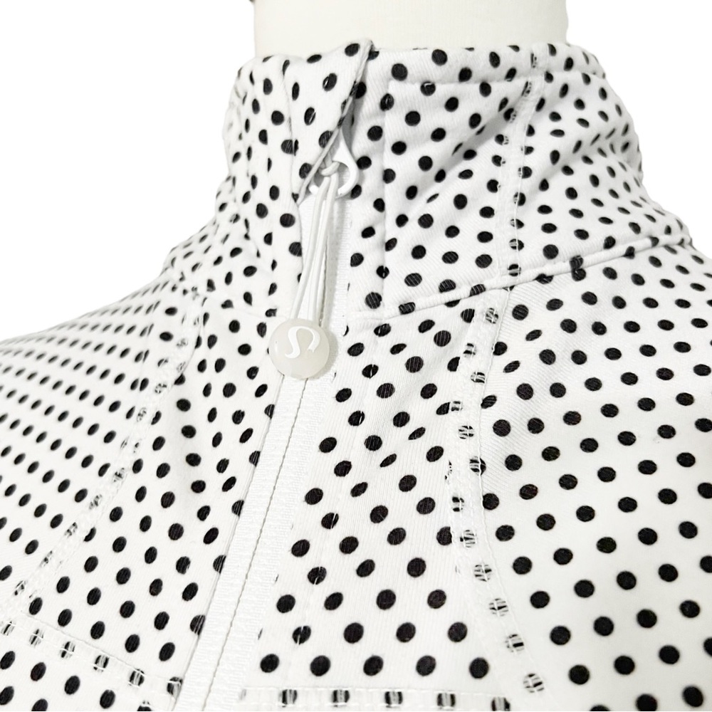 Lululemon Zippered White and Polka Dot Jacket - Picture 5 of 12